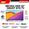 MegraHDR 32" Bluetooth Smart TV with Android 11 OS