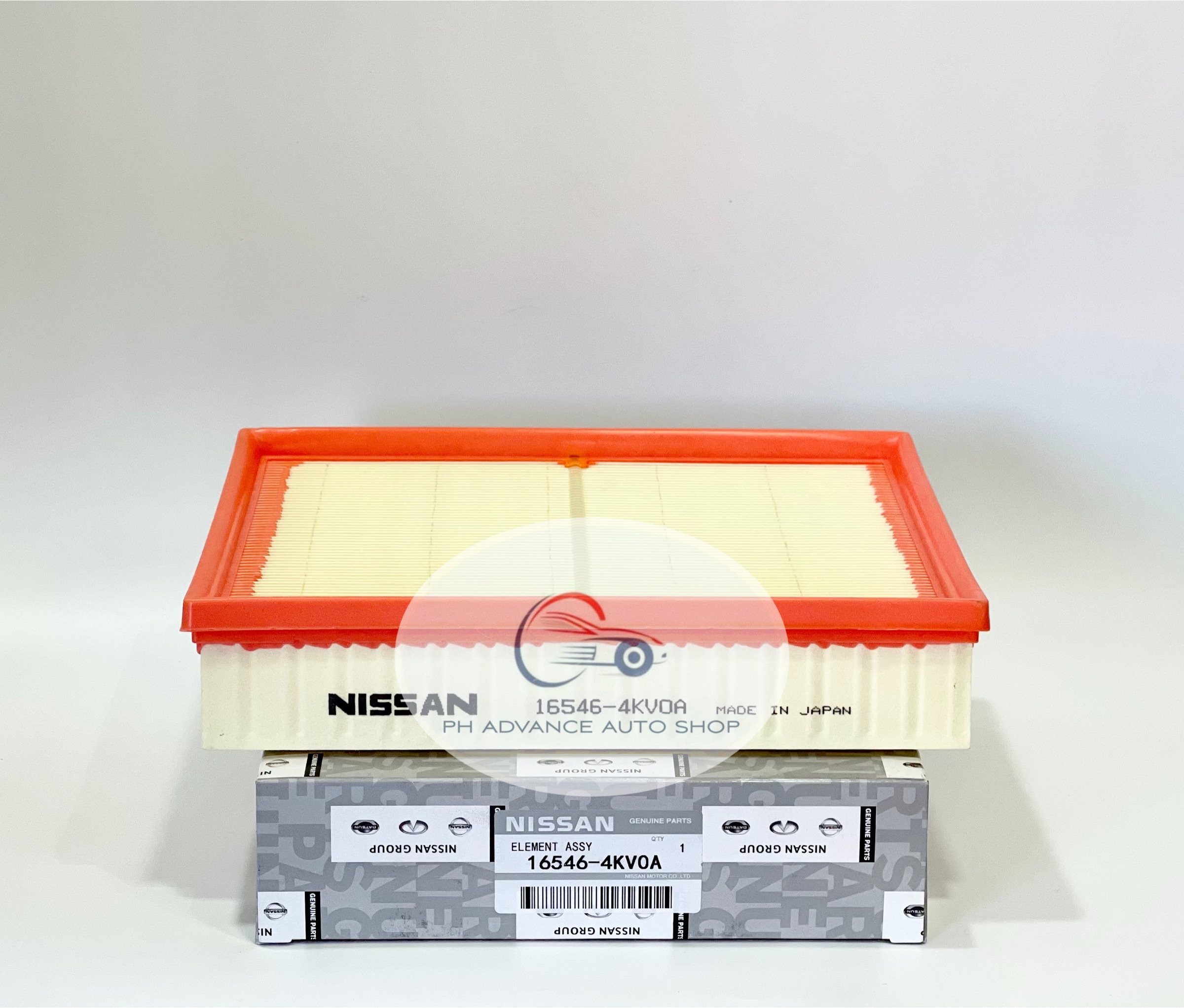 K&N 15-17 Nissan NP300 L4-2.3L DSL Drop In Air Filter main image 0