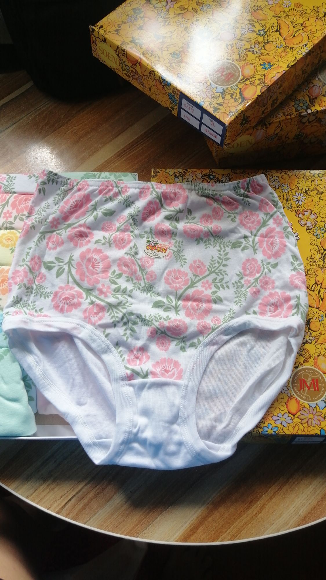 SO-EN FULL PANTY (GP) 100% ORIGINAL FOR MATERNITY AND GRANY 12PCS 1BOX  ASSORTED PRINT EMBROIDERED