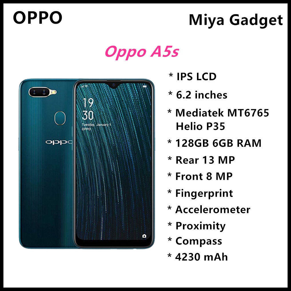 oppo a5s length in inches