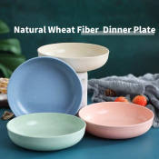 Creative Wheat Fiber Saucer Plate for Appetizers and Desserts