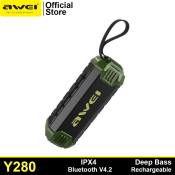 Awei Y280 Waterproof Bluetooth Speaker with Super Bass and AUX