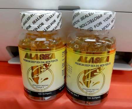 Alaska Premium Omega-3 Fish Oil Softgels, 100 count