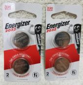 Energizer CR2032 Coin Cell Lithium Batteries, 2-Pack