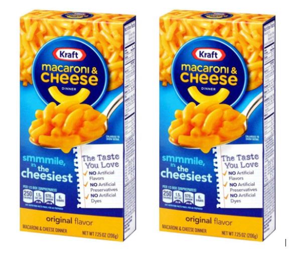 Kraft Original Macaroni and Cheese Dinner, 7.25 oz Box