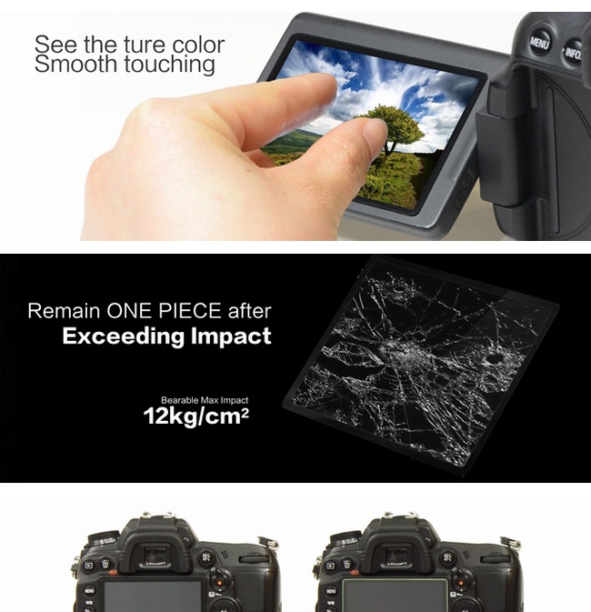LARMOR 0.5mm Self-Adhesive Optical Glass LCD Screen Protector for Nikon J3 New 