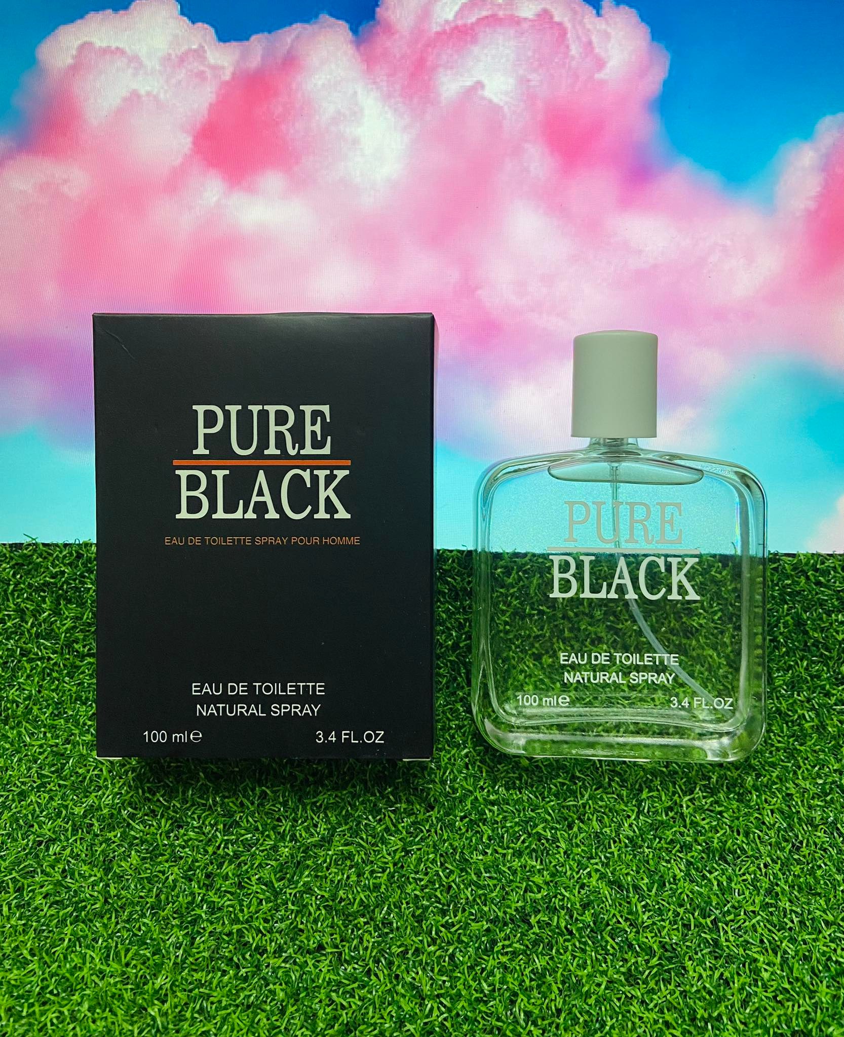 Pure black eau de toilette spray pour homme hot sale