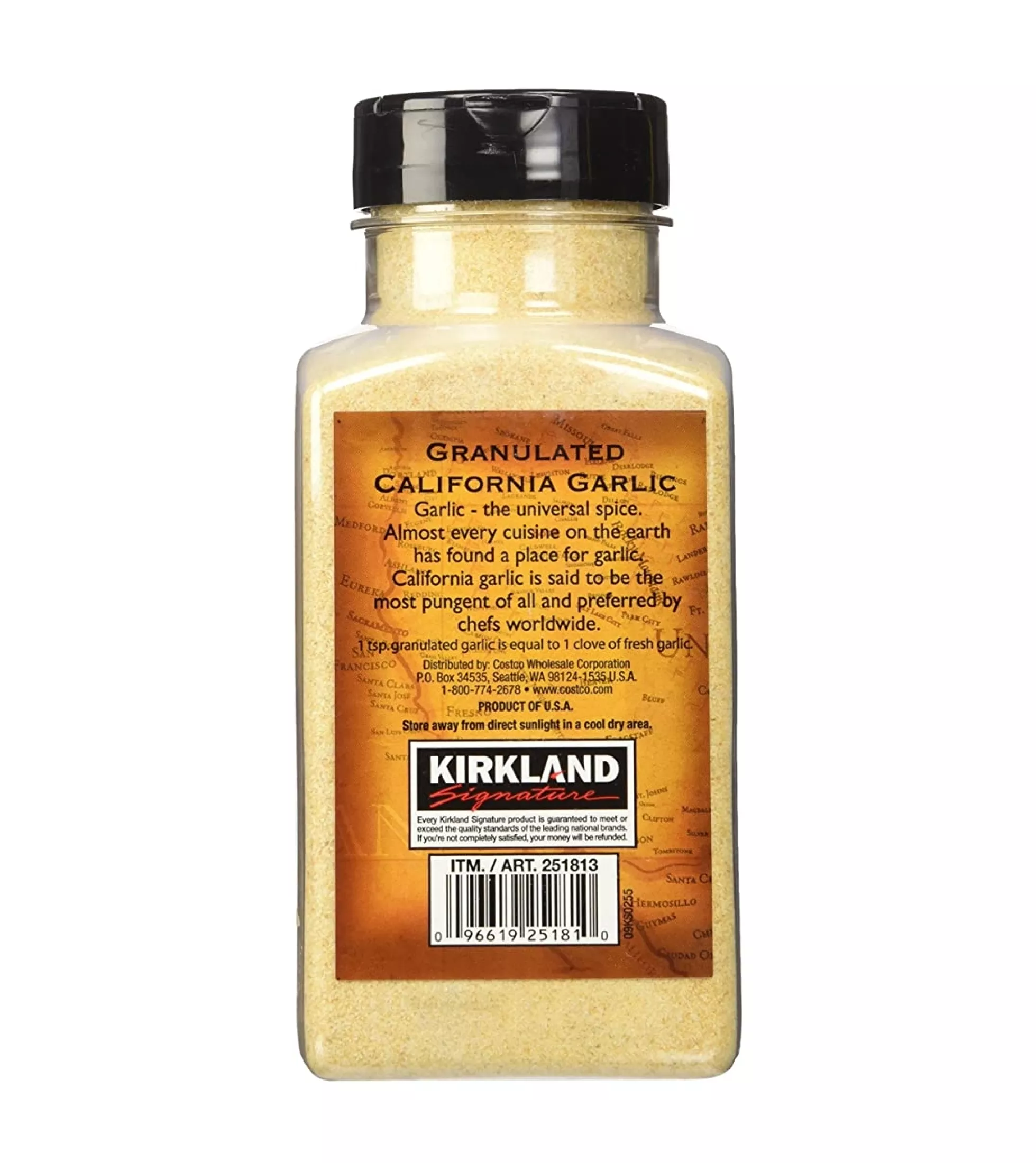 Lot Of 2 Kirkland Signature Granulated Garlic - 18 Oz (510g) Each, Expires 03/2026