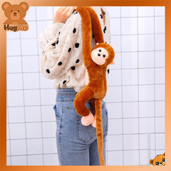 Cute Long-Armed Monkey Doll With Music Home Decoration Soft Stuff Toy Gift Plush Doll Christmas Gift