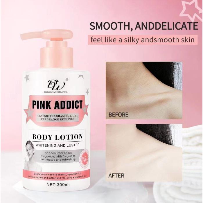 "PRETTY ME.SHOP" DW Pink Addict Moisturizing Whitening Body Perfume Lotion 300ml