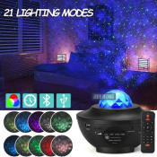 Star Galaxy LED Projector Night Light with Bluetooth Speaker