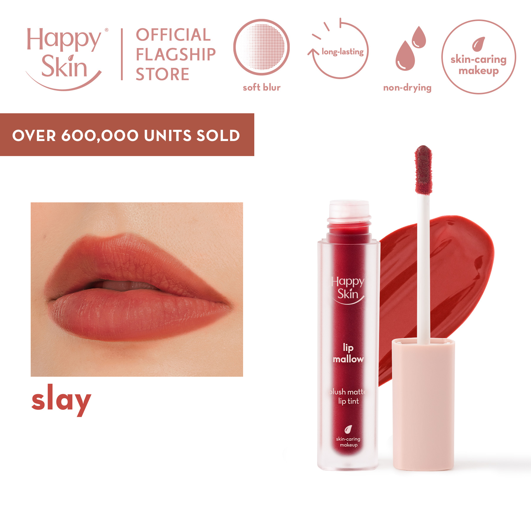 Discount on Happy Skin  shoes - SKU: Happy Skin Lip Mallow Tint In Slay