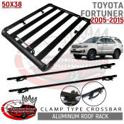 Toyota Fortuner Universal Aluminum Roof Rack - Bundle with Clamp