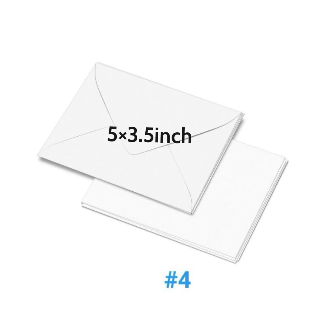 25pcs Baronial White Envelope