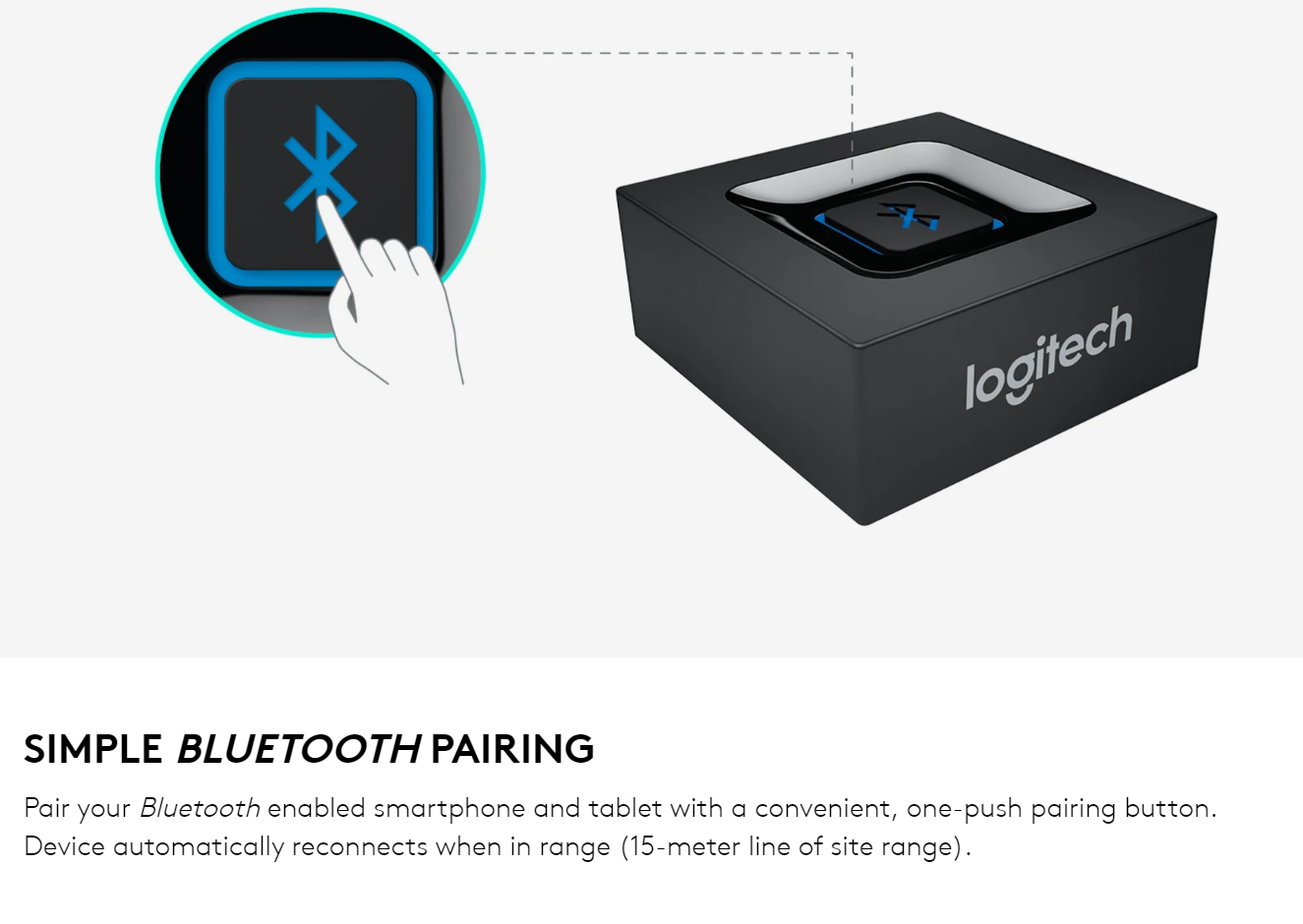 Logitech Bluetooth Audio Receiver - USB Powered