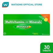BEROCCA Orange Effervescent Tablets - 30 Tablets