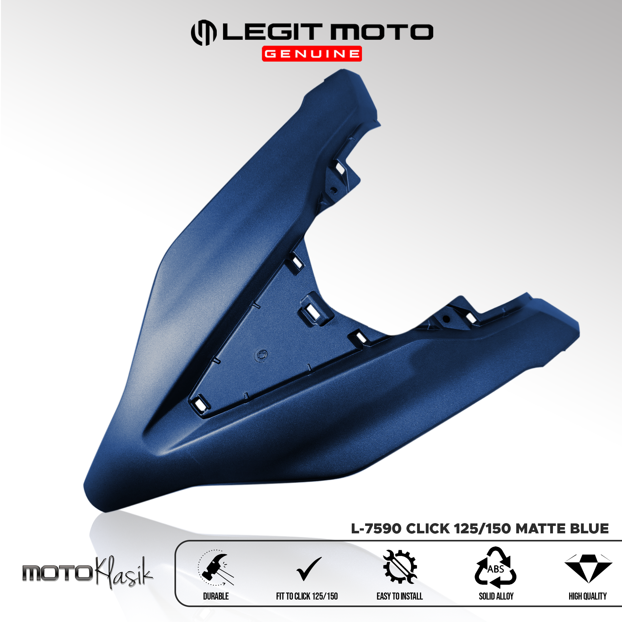 HONDA CLICK 125I / 150I LEG SHIELD GARNISH COVER CARBON C-6203 FOR CLICK V2  GAME CHANGER MOTORCYCLE 2PCS