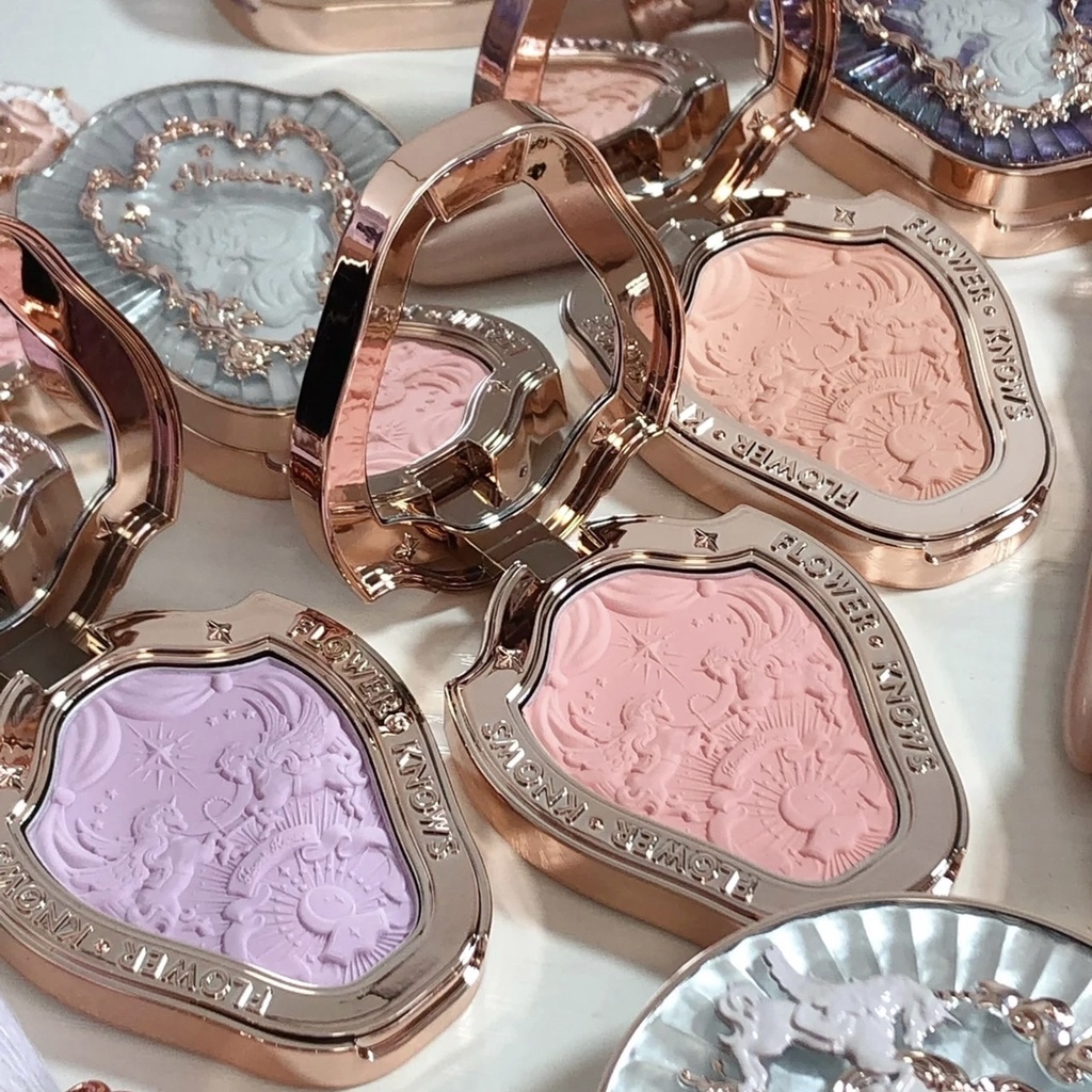 Flower Knows Unicorn Embossed Blush - Snowy Pearl 5G