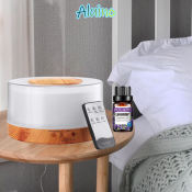LED Aromatherapy Humidifier with Essential Oil Diffuser - 