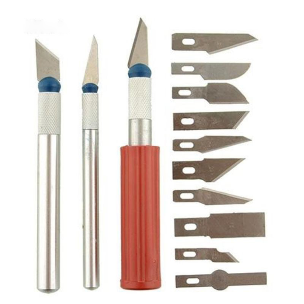 13pcs/set Precision Steel Handle Knife Set Knife Repair Kit Wood Carving  Knife Tool Carving Kit: Buy Online at Best Price in Egypt - Souq is now