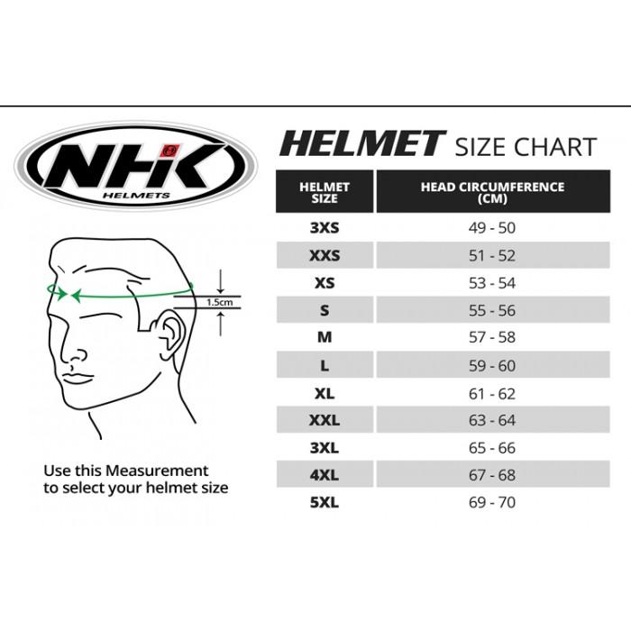 Nhk Helmet Size Chart