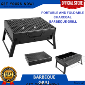 Portable Stainless Steel BBQ Grill with Cover - 