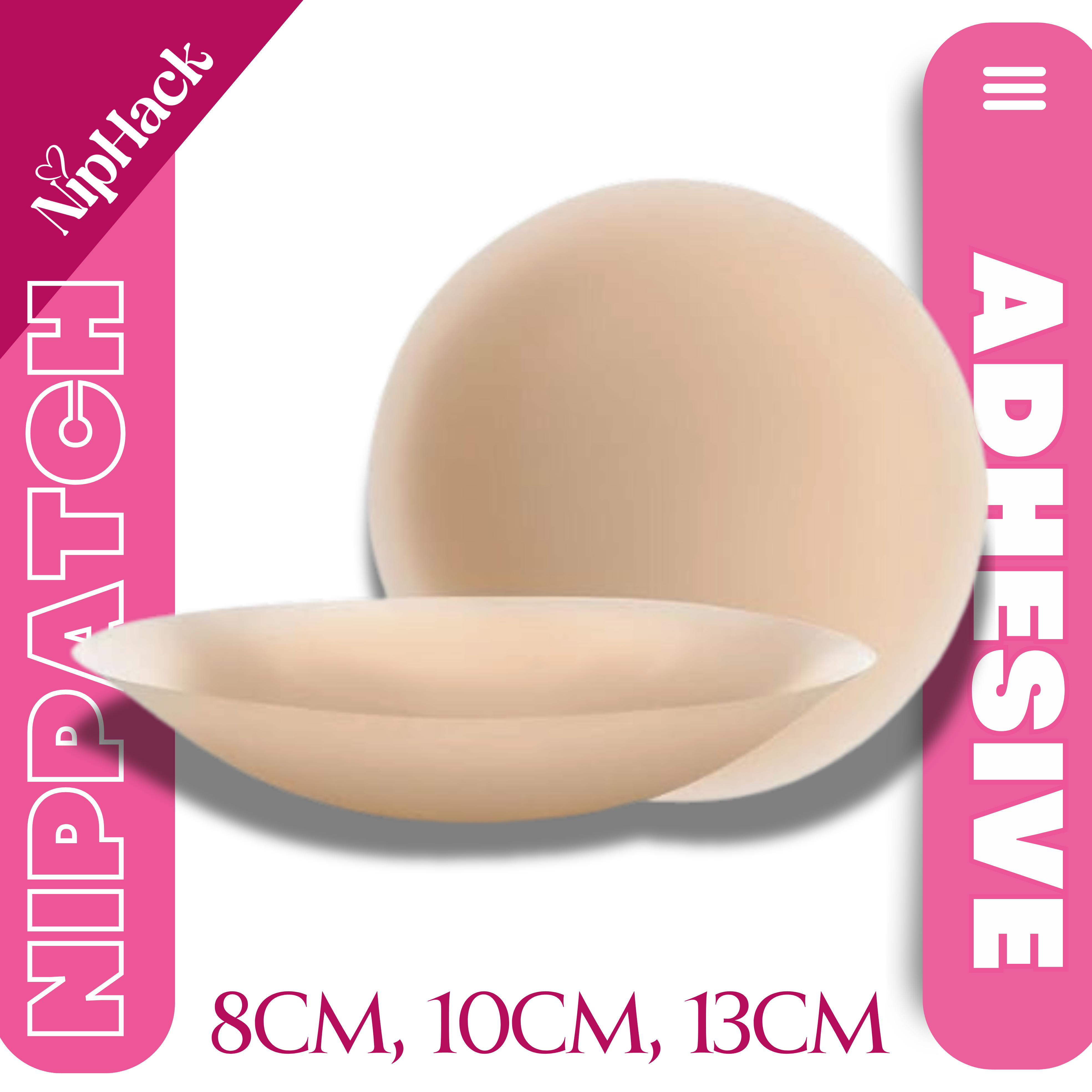8cm 10CM 13 CM NIPHACK POUCH/REFILL Silicon Nipple Cover Reusable, Waterproof, Sweatproof & Seamless bra less cover nipple tape
