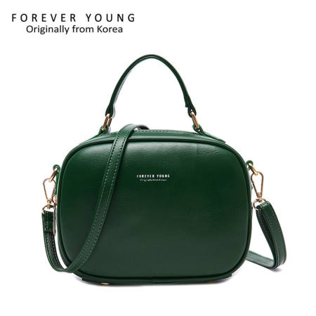 Forever Young Glossy Faux Leather Doctor Bag - Women's Crossbody