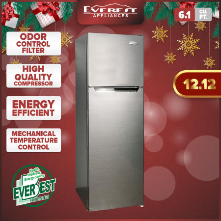 EVEREST 6.1 cu.ft. Two Door Refrigerator - ET2R178L/C