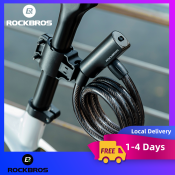 ROCKBROS Anti-theft Steel Cable Lock - Waterproof Bike Accessories