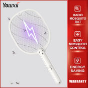 YOWXII Rechargeable Electric Fly Swatter - Mosquito and Insect Killer