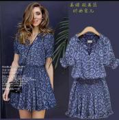Boho Chic Blue Mini Dress for Daily Wear (Brand: ???)