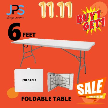 Foldable Lifetime Use Heavy Duty Table - Buy 1 Get 1