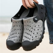Crocs Inspired Summer Breathable Splash Rubber Shoes for Men
