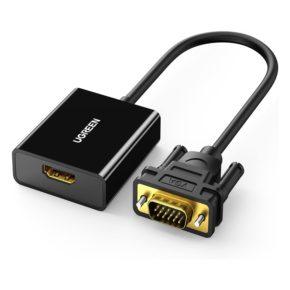 Adaptador Mini Convertidor VGA a HDMI 1080P para PC o Notebook