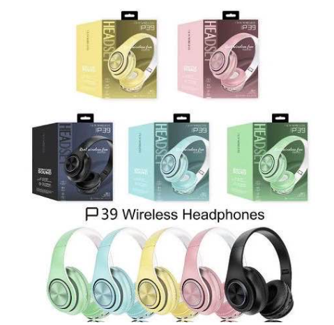 Bluetooth Headset w/microphone P39 (multiple colours) 