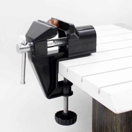 Mini Aluminium Bench Vise with Swivel Lock Clamp