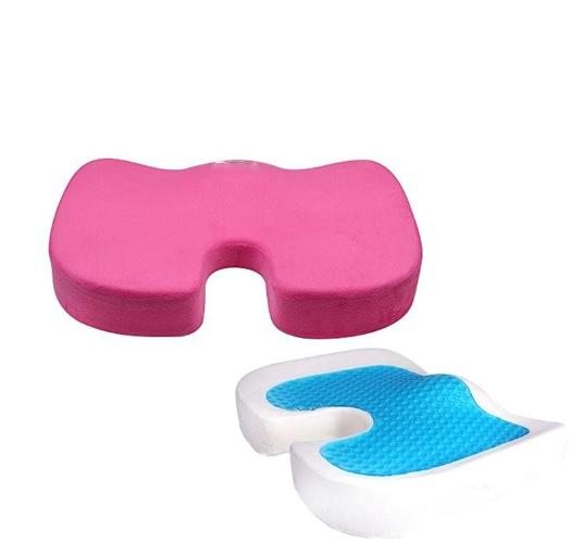 Happy Choice Blue Gel Enhanced Seat Cushion Non Slip Orthopedic