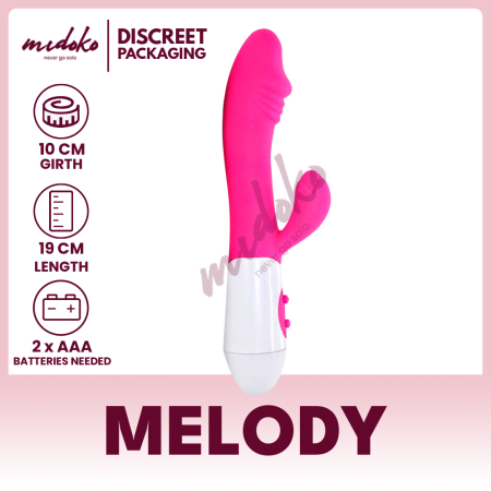 Midoko Dual Head Rabbit Vibrator - 30 Speed Silicone Stimulator