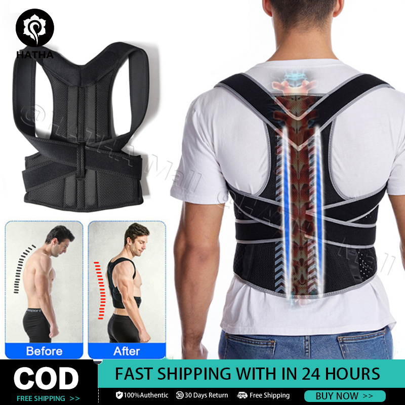 HATHA Posture Corrector Brace for Back and Shoulder Support