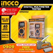INGCO Digital Multimeter - CAT III 600V Electrical Tester