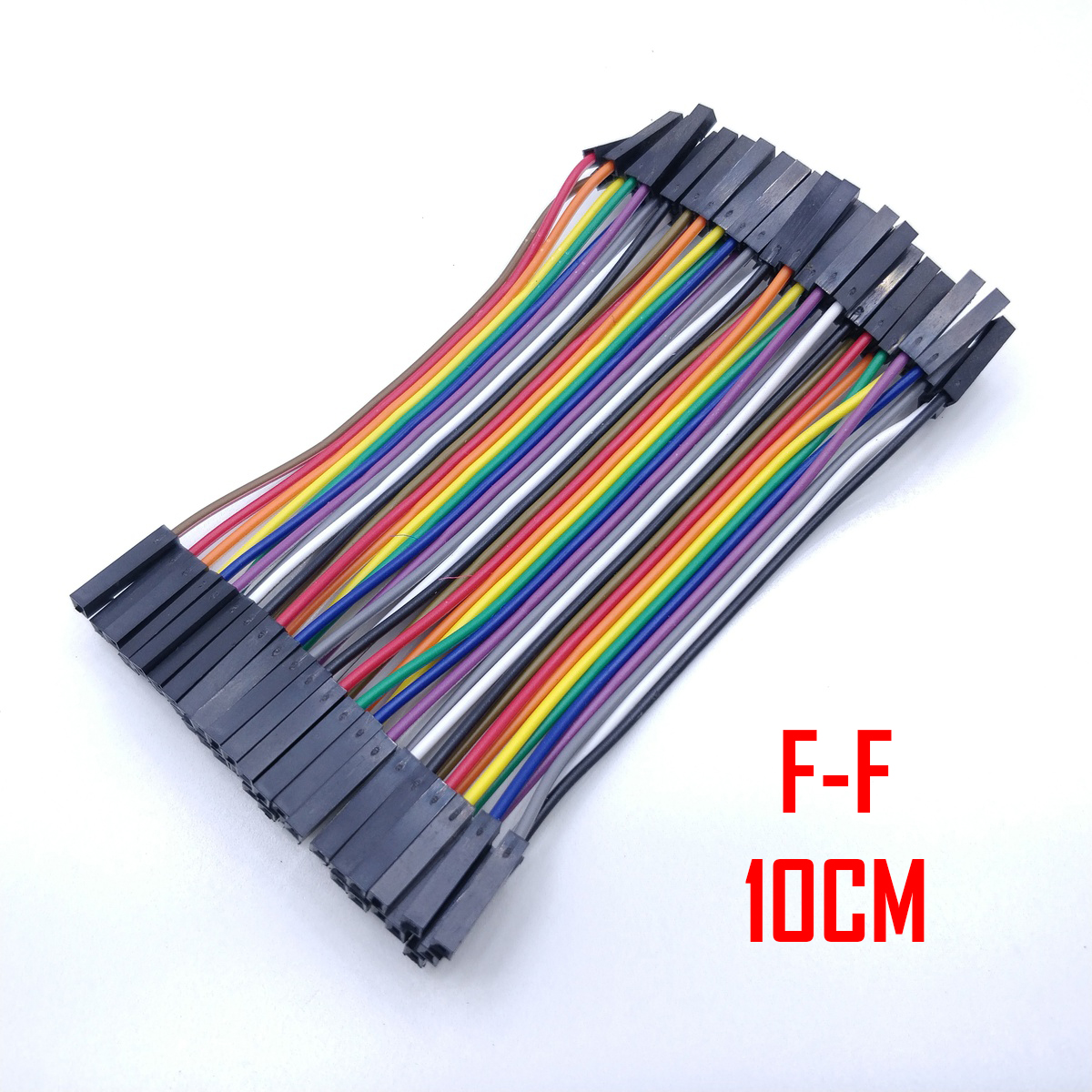 40-Piece 20cm Breadboard Jumper Wire Kit – Male-to-Male, Male-to-Female, Female-to-Female For Arduino & Electronics Projects