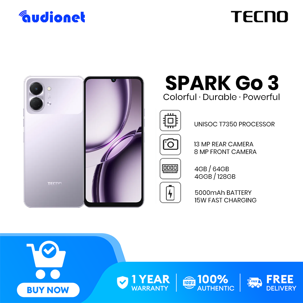 TECNO SPARK GO 3 /4/64GB + 4/128GB / Unisoc T7250 / 13MP+AI FlashSnap / 120Hz, 6.75'' HD+｜IP64 / 5000mAH - Image 2