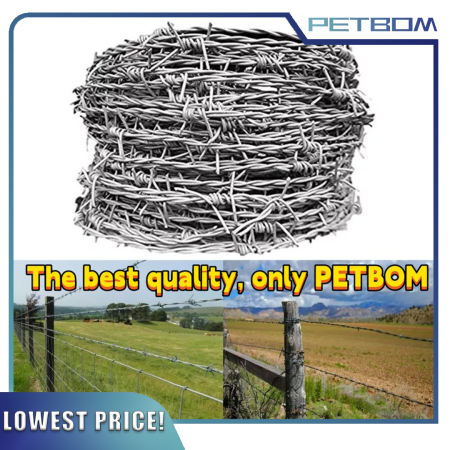 Iron Barbed Wire Roll Fence - Anti-climb, Galvanized (Brand: SecureFence)