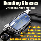 OYKI Anti Blue Light Folding Reading Glasses with Case