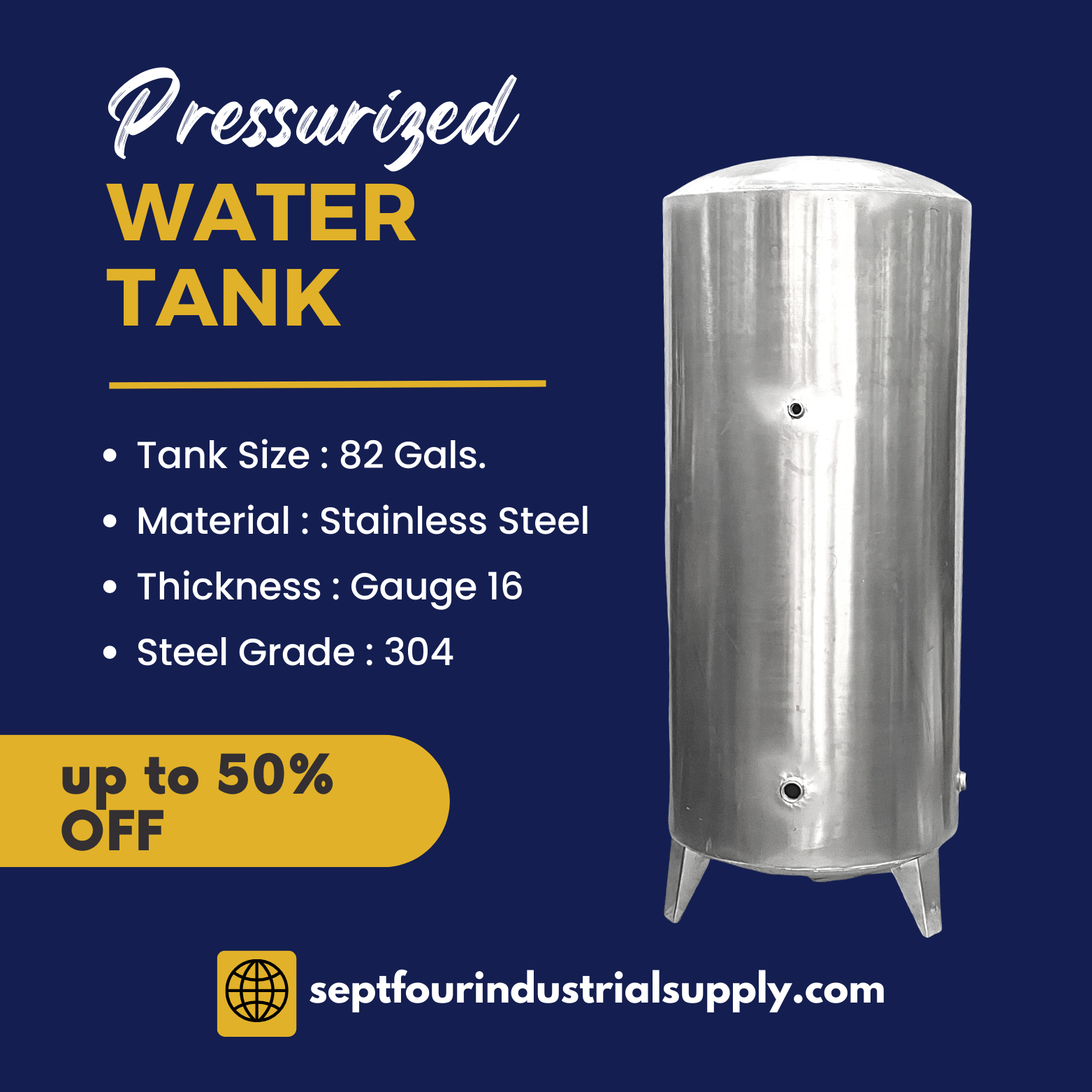 Stainless Steel Pressure Water Tank Thickness Gauge 16