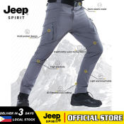 JEEP SPIRIT Men's Tactical Cargo Pants for Outdoor Activities