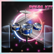 MINI Jazz Drums Kit Simulation Toy for Kids, Wisdom Development