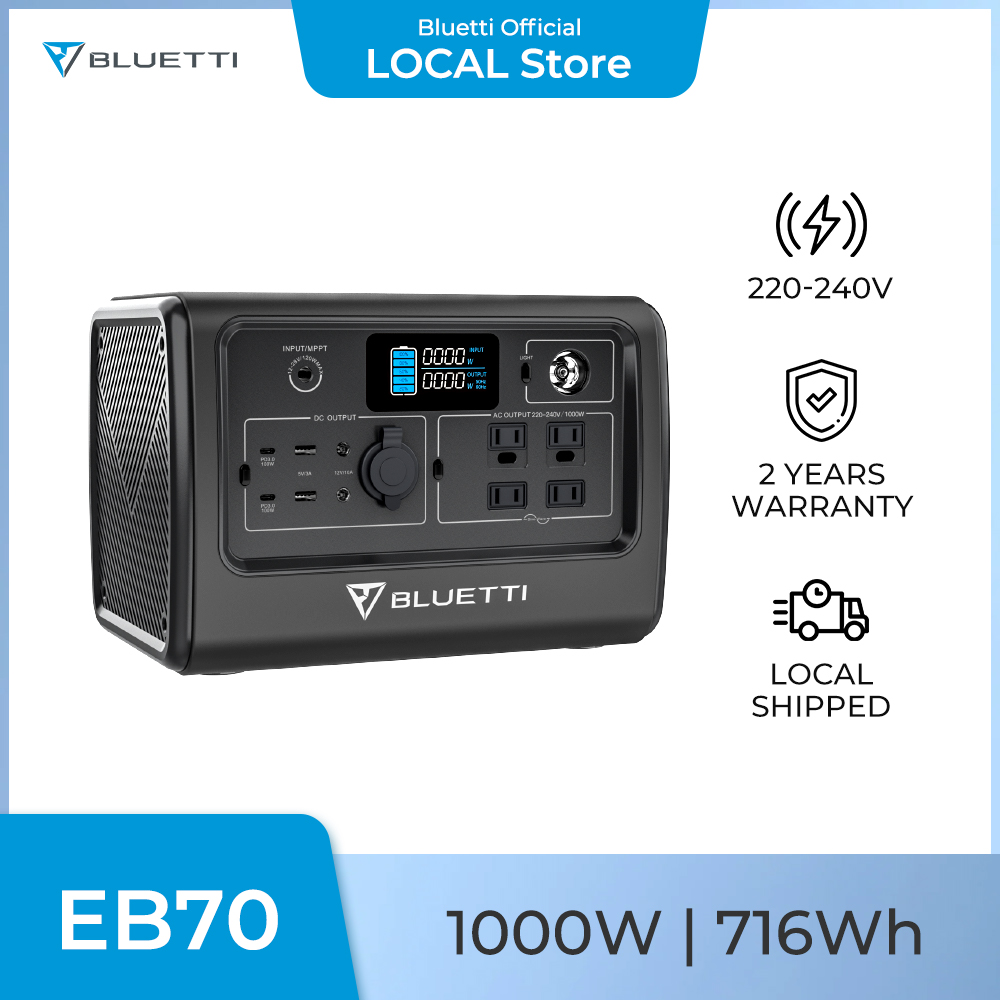 BLUETTI EB70 Portable Power Station 1000W 716Wh