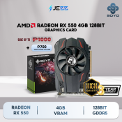 Soyo RX 550 4GB Gaming Brand New Graphics Card GDDR5 128Bit Computer Gpu Video card for Radeon Amd